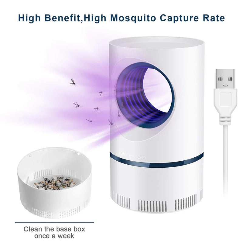 Mosquito Lamp Home Bedroom Silent 2024 New Mosquito Eliminator Electronic Mosquito Eliminator Killer USB Charge Plugged in