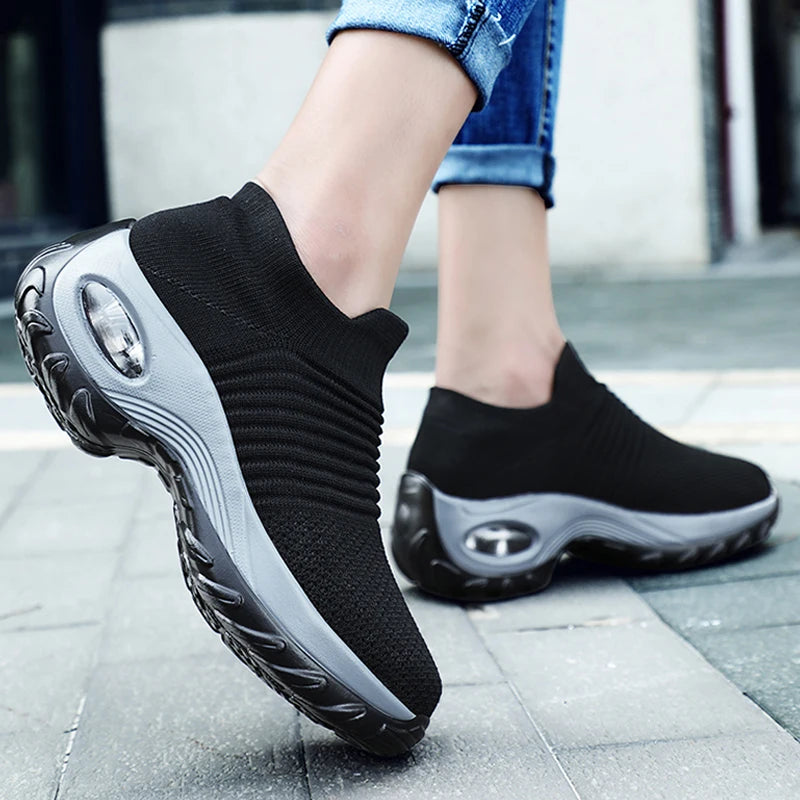 Hypersoft Sneakers Women 2024 Orthopedic Sneakers for Women Platform White Black Red Walking Shoes Women Women Casual Shoes