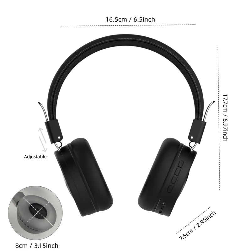 SODO 1002 Wireless Headphone Bluetooth-compatible 5.0 Stereo Headset Wired Wireless Headphones Foldable  with Mic Support TF/FM