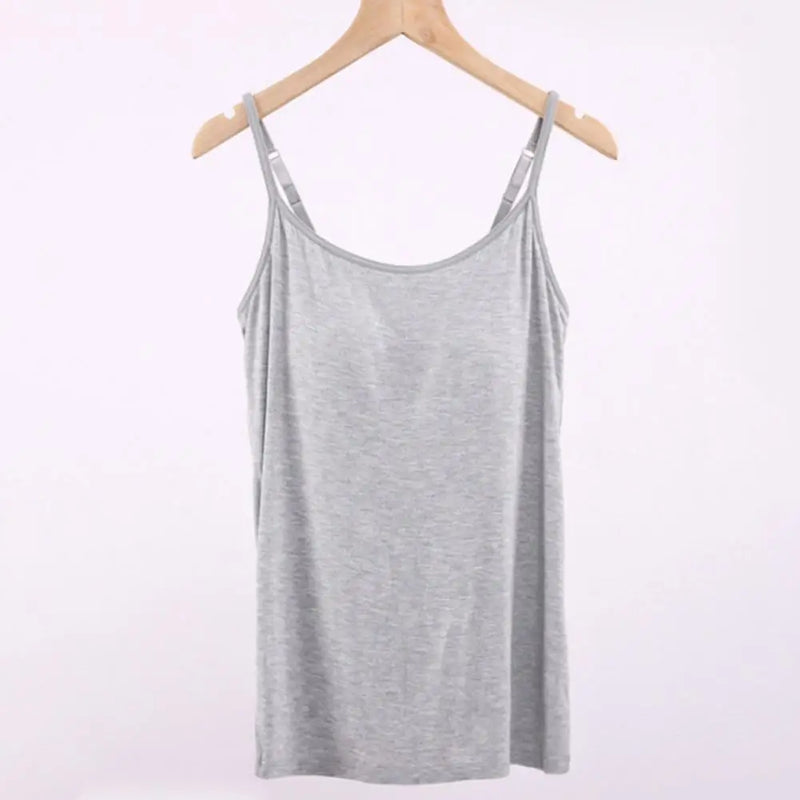 Fashion Tank Tops  Adjustable Straps Stretchy Camisole Tops  Summer Breathable Sling Bra Top