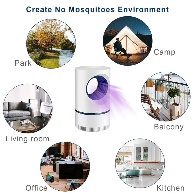 Mosquito Lamp Home Bedroom Silent 2024 New Mosquito Eliminator Electronic Mosquito Eliminator Killer USB Charge Plugged in